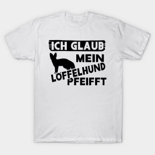 Lustiges Löffelhund Design Spruch Fuchs Afrika T-Shirt